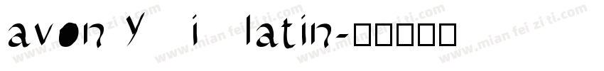 avony i latin字体转换